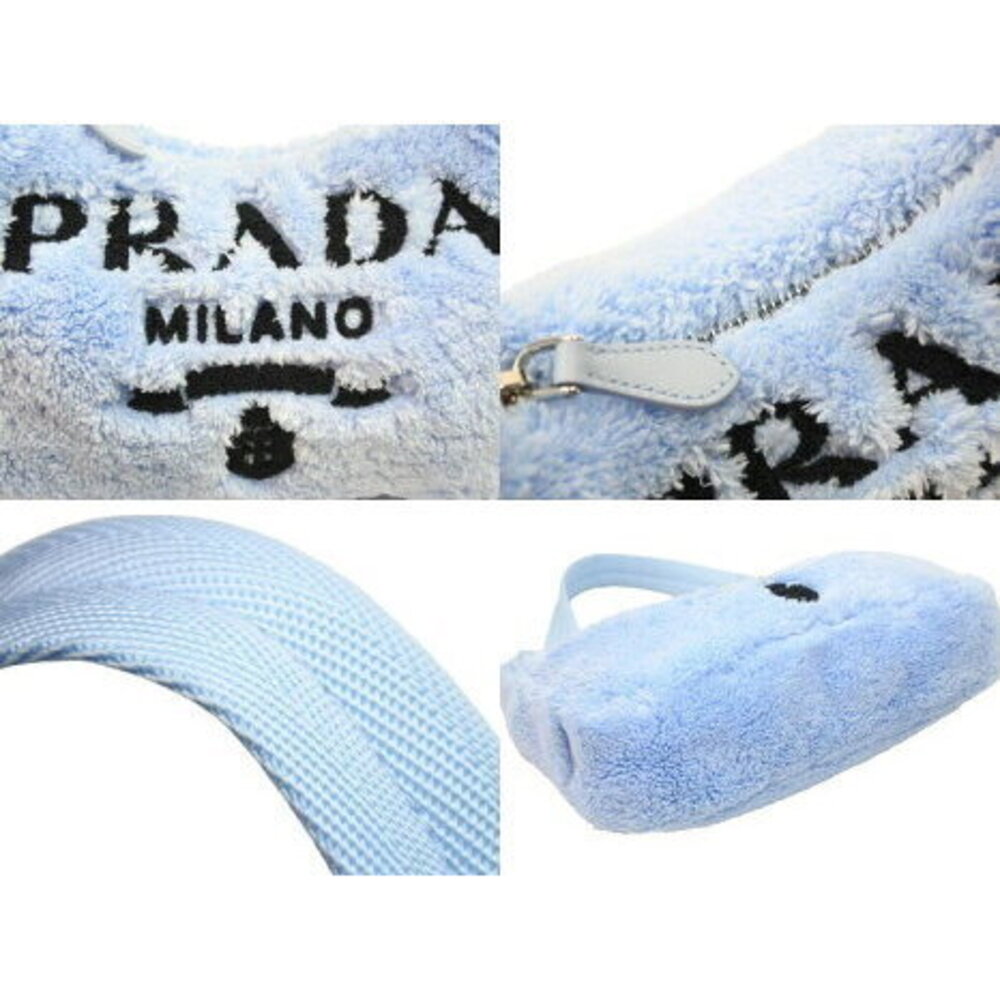 Prada one shoulder bag Re Edition Blue Black - Picture 8 of 8